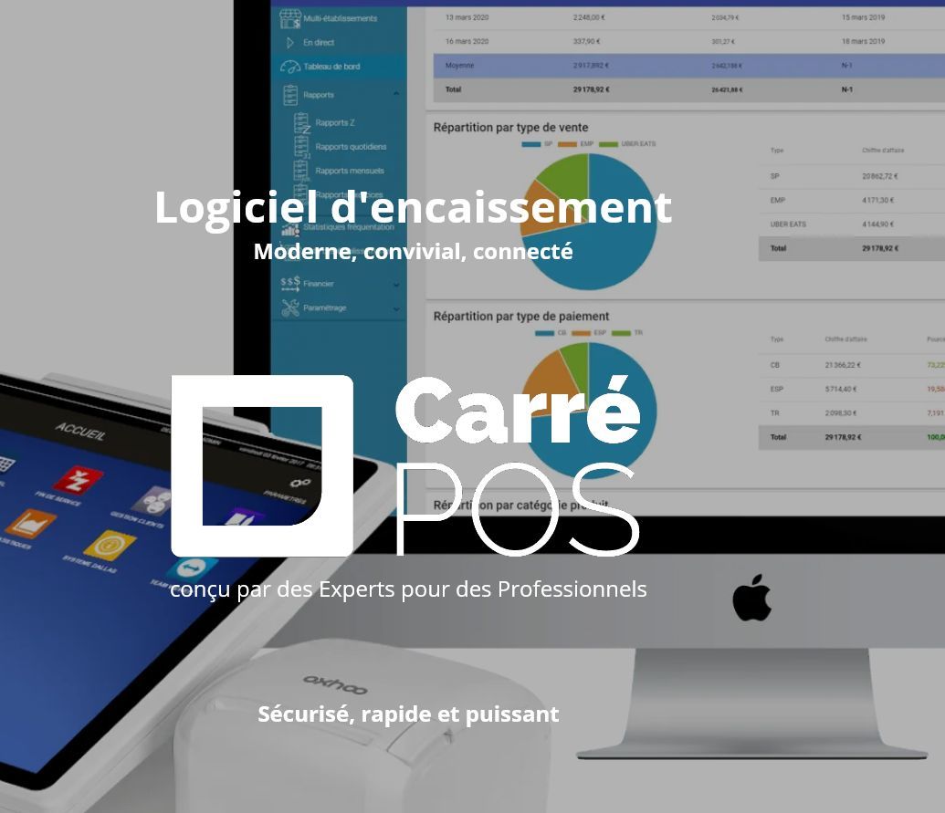 Carré POS, logiciel d'encaissement certifié NF525
